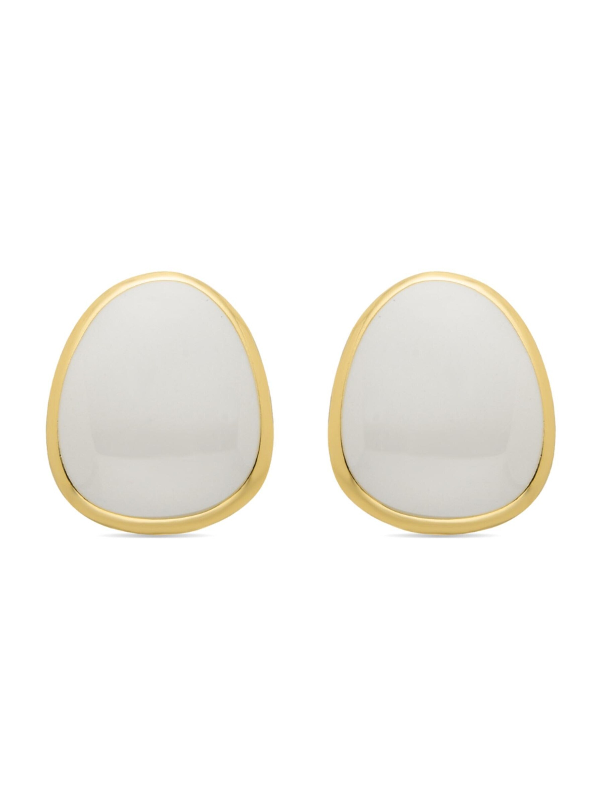 LUXBYLUX Earrings in White: front