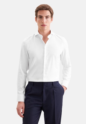 SEIDENSTICKER Regular fit Business shirt in White: front