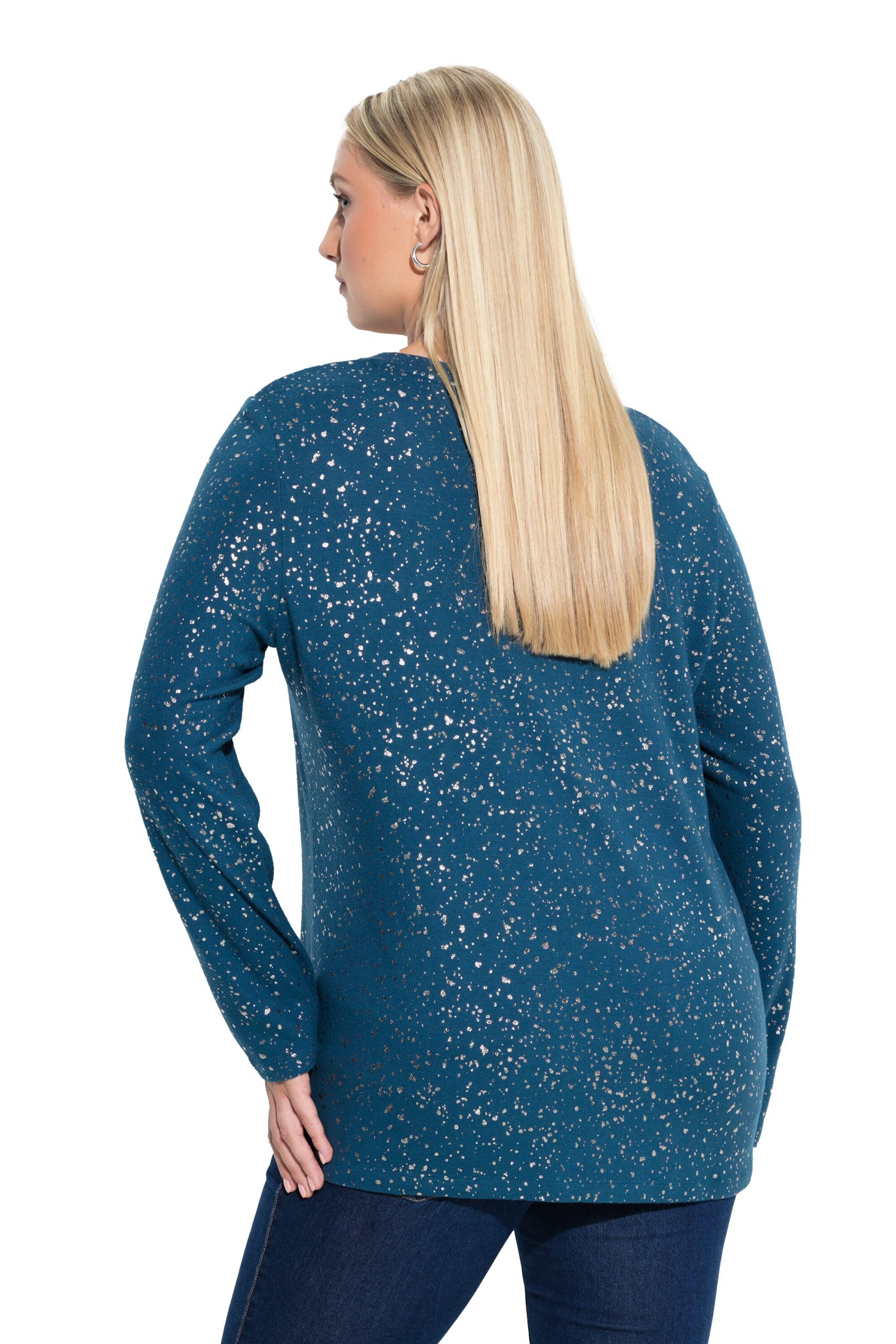 Ulla Popken Sweatshirt in Blue