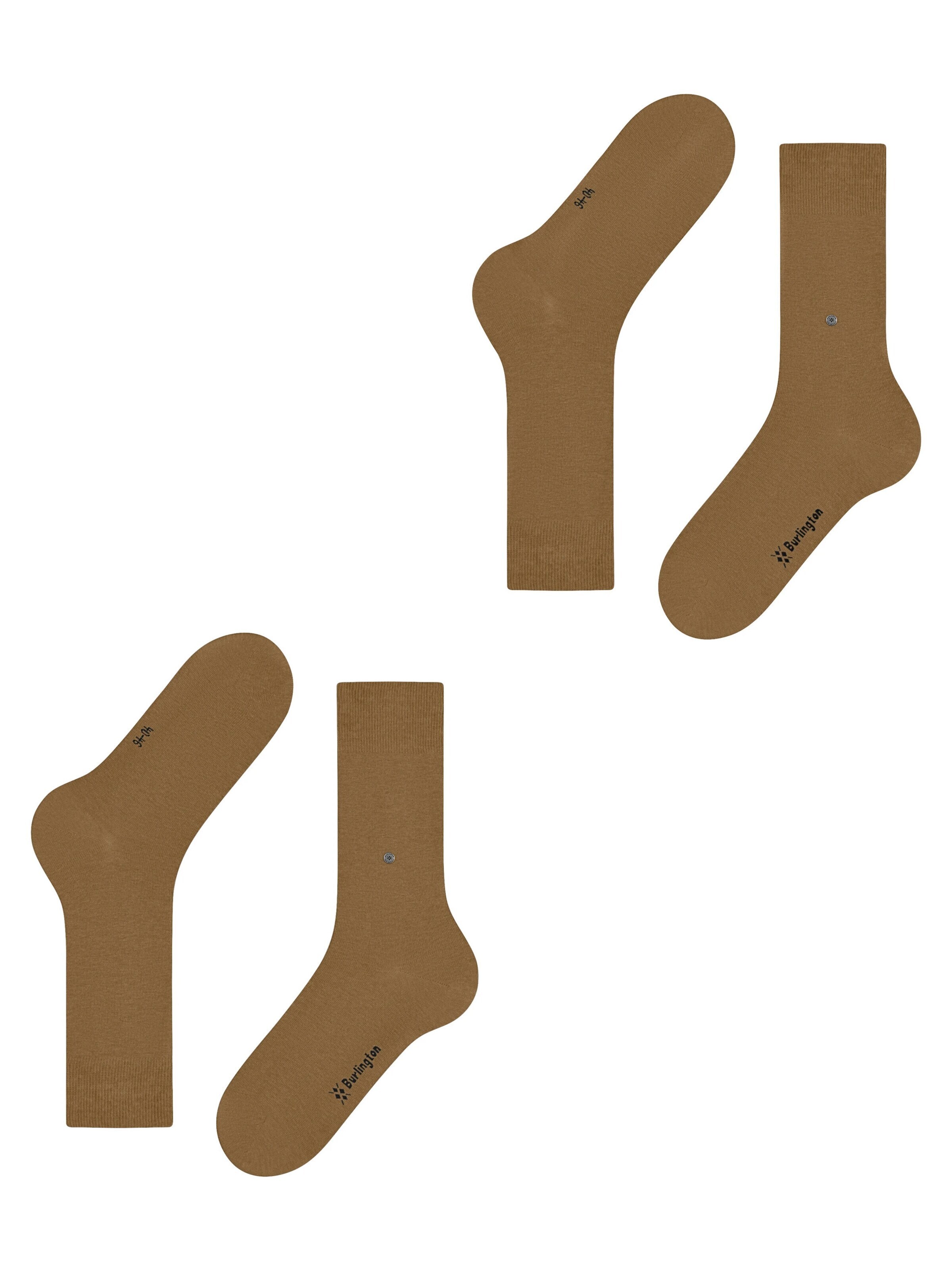 BURLINGTON Socks 'Everyday 2-Pack' in Brown