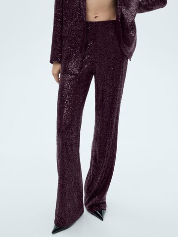 Evazați Pantaloni 'Xjupiter' de la MANGO pe roșu: față
