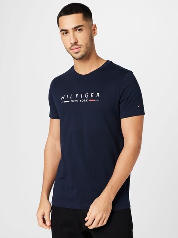 TOMMY HILFIGER - Camisa 'New York' em azul: frente