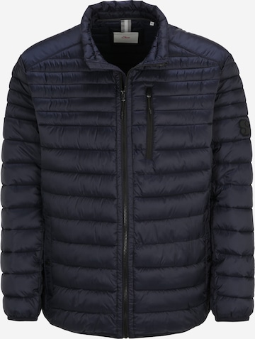 s.Oliver Men Big Sizes Between-Season Jacket in Blue: front