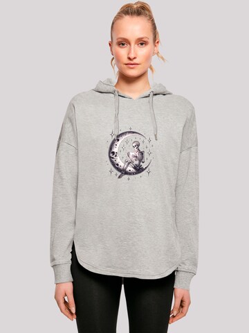 F4NT4STIC Sweatshirt 'Gothic Valentinstag Skelett Mond' in Grey: front