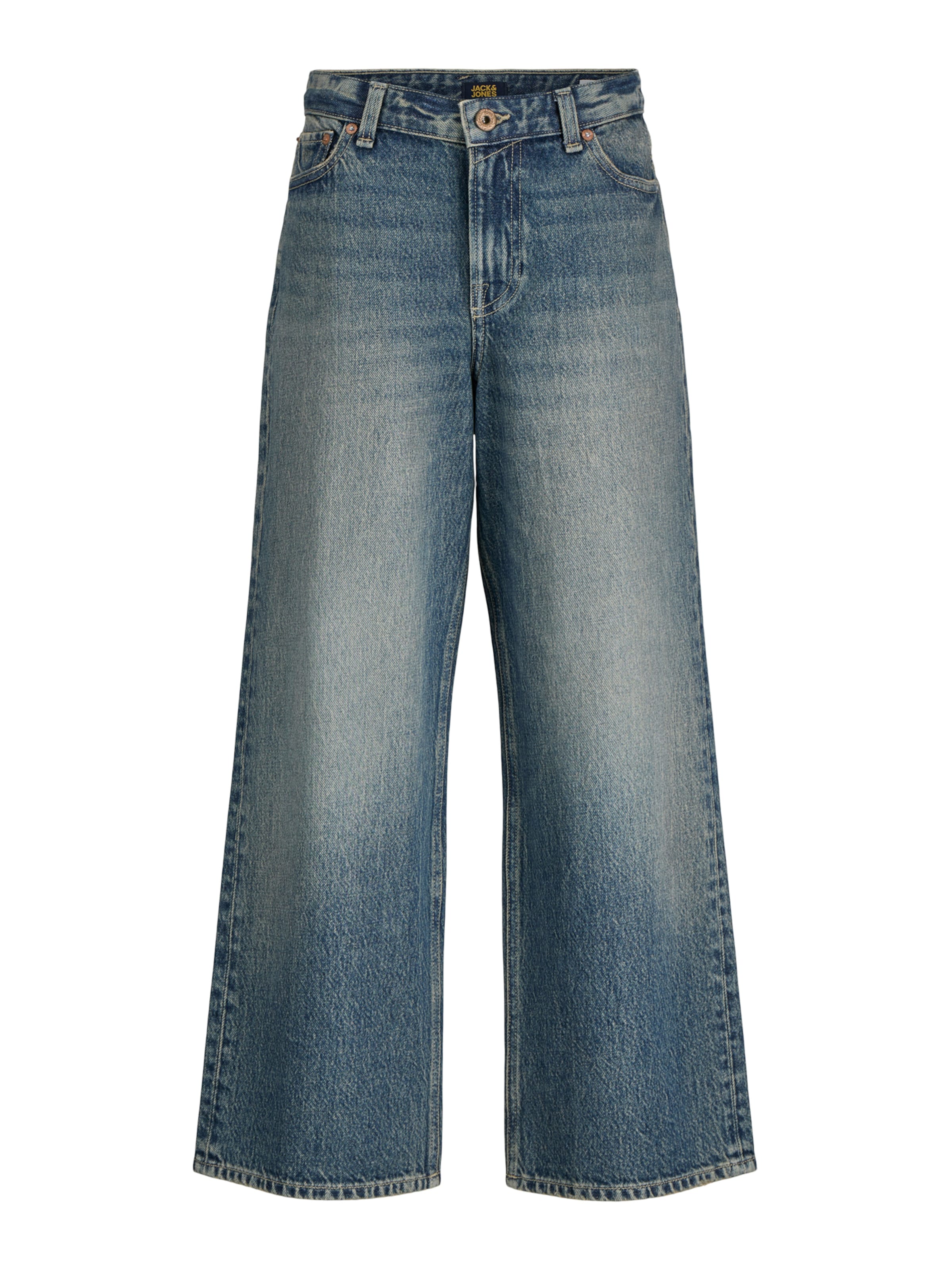 Jack & Jones Junior Baggy Jeans 'JJIDAVE JJCOOPER ST 582' in Blue: front
