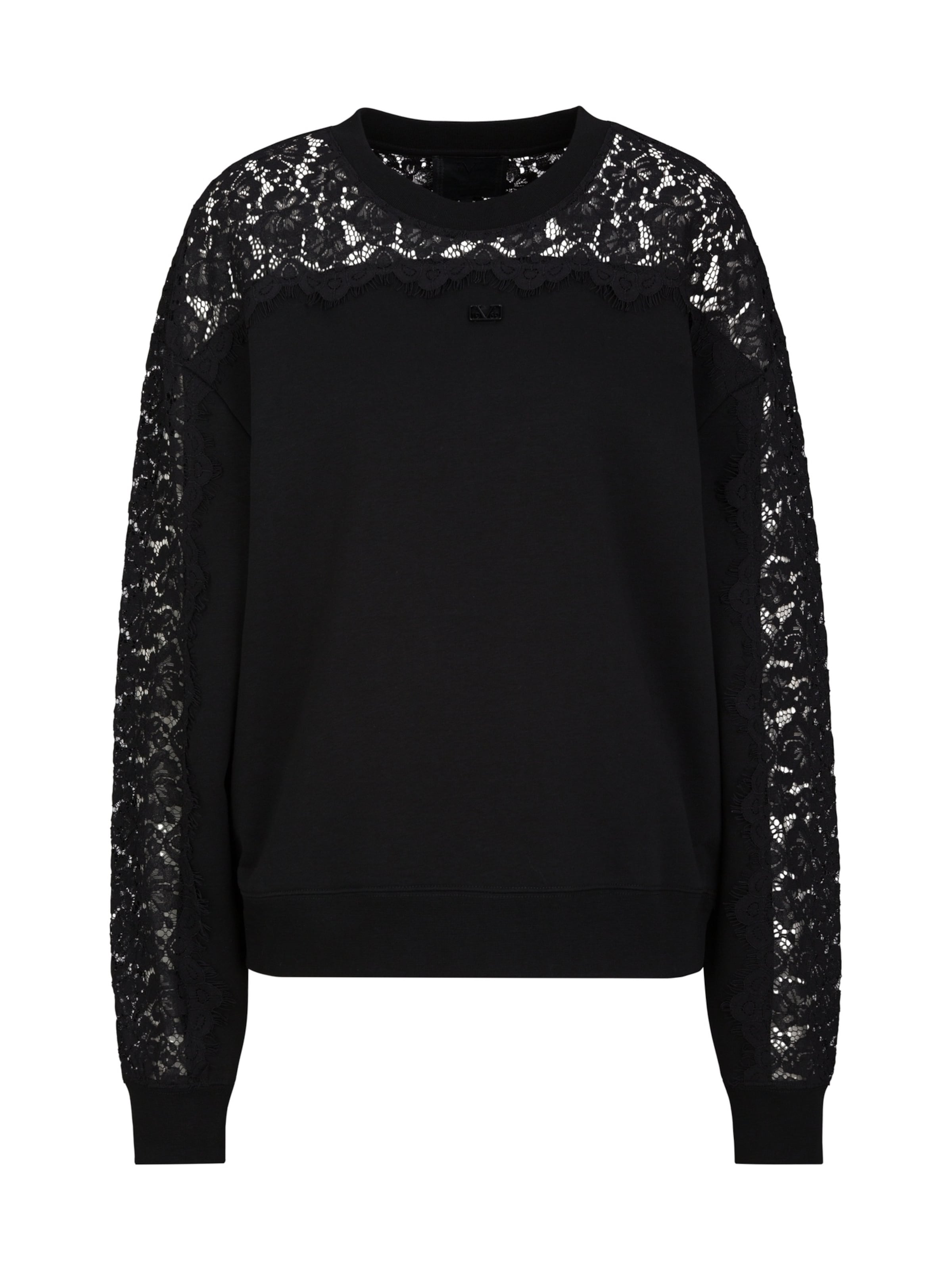 19V69 ITALIA Sweatshirt 'Sinja' in Zwart: voorkant