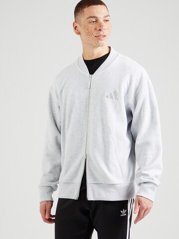 Veste de sport 'A SZN' ADIDAS SPORTSWEAR en gris : devant