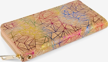 styleBREAKER Portemonnaie 'Kork Geldbörse mit Prisma Muster' in Mischfarben: Vorderseite
