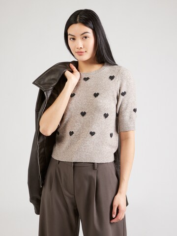 pilka VERO MODA Megztinis 'VMDoffy Intarsia': priekis