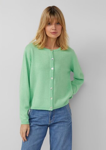s.Oliver Strickjacke in Grün: Vorderseite