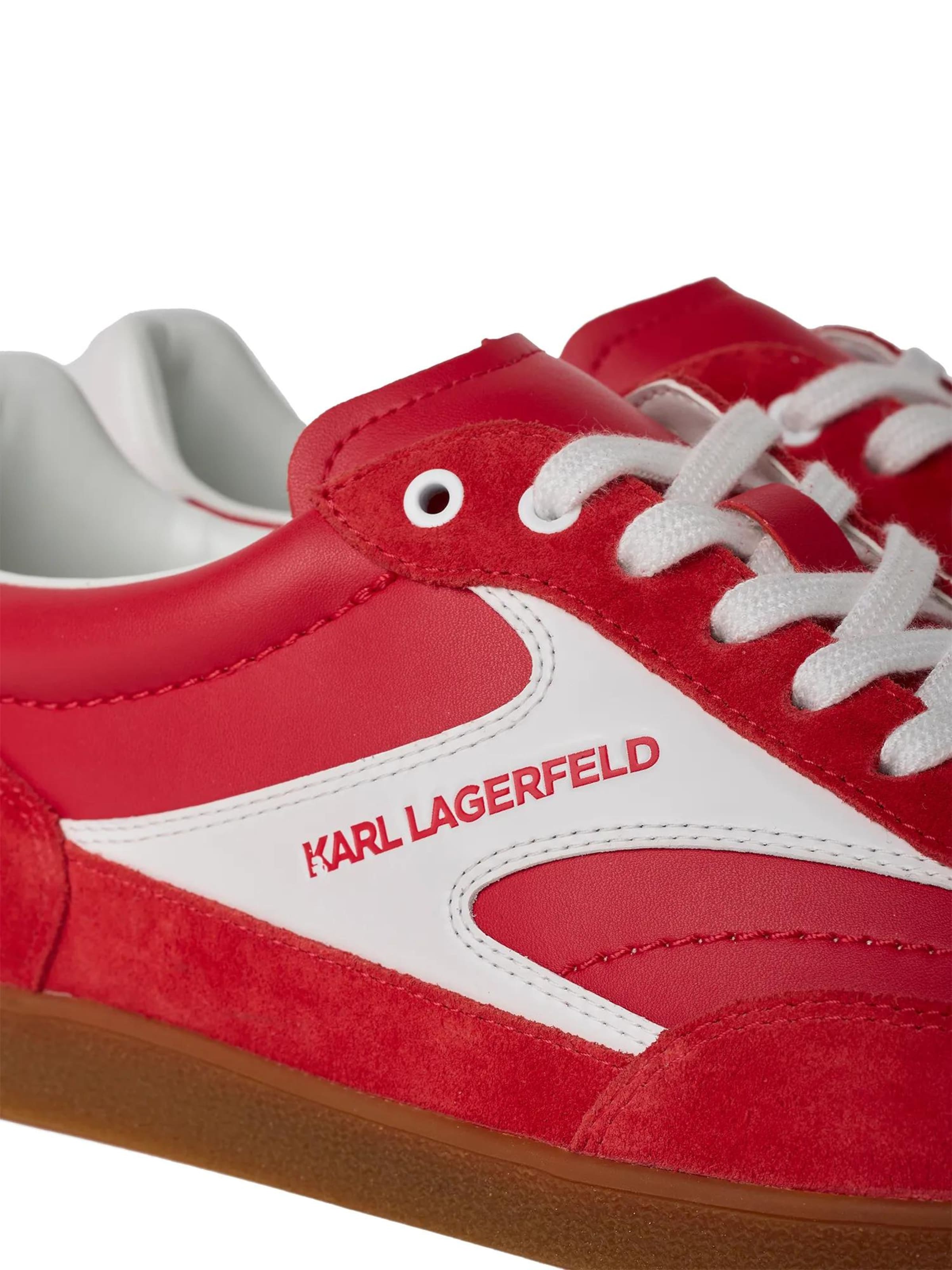 Baskets basses 'Kandidate' KARL LAGERFELD JEANS en rouge
