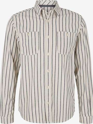 TOM TAILOR Button Up Shirt in White: front