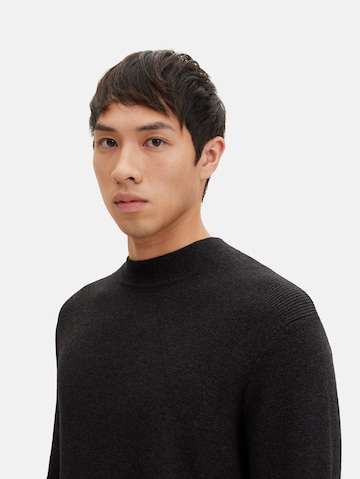 TOM TAILOR Sweater in Black