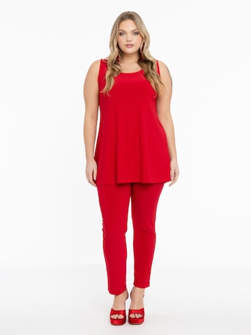 Yoek Slimfit Broek 'Dolce' in Rood