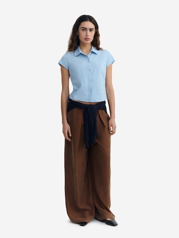 Camicia da donna 'Kitty' di Thinking MU in blu