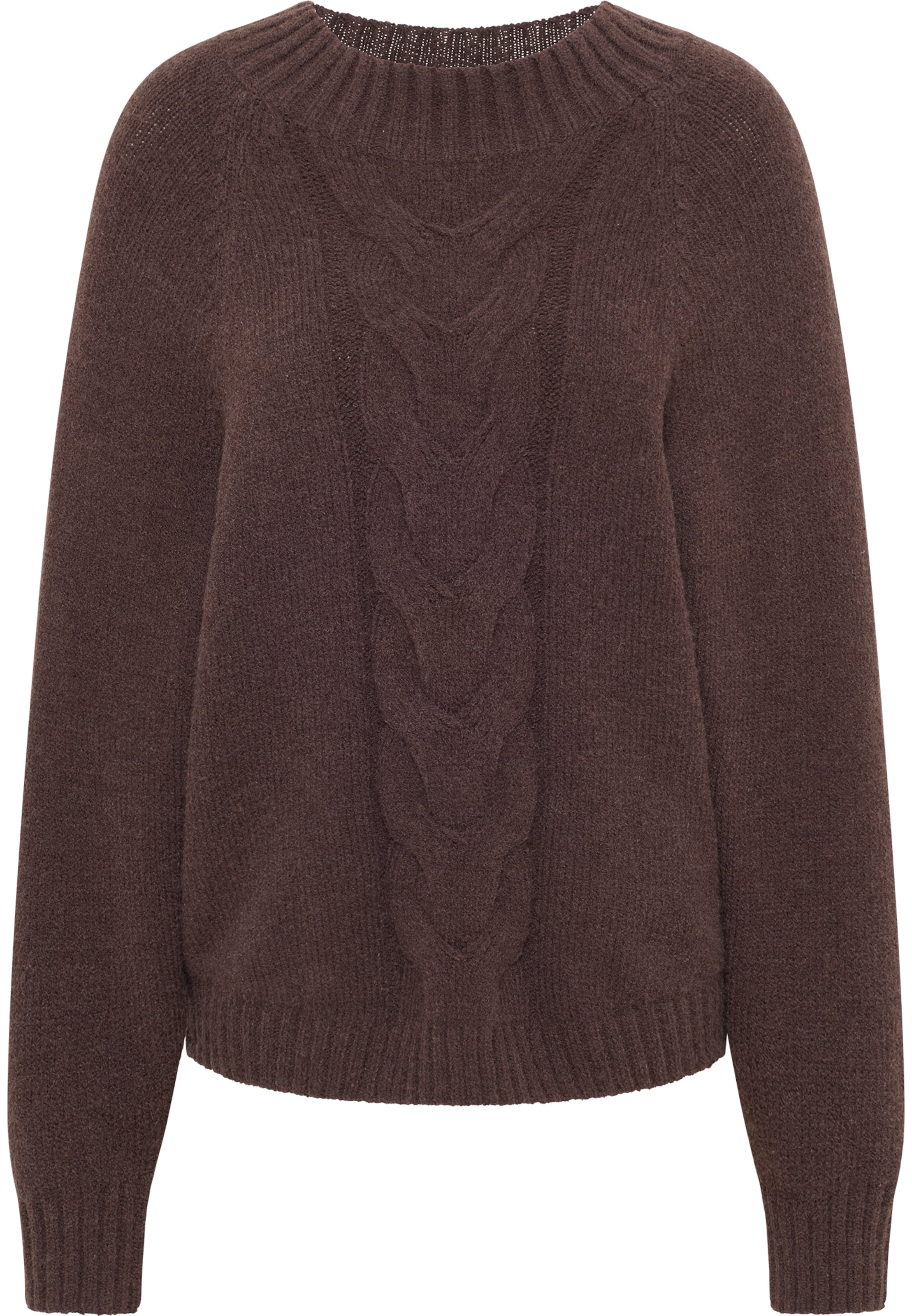 RISA Kampsun, värv pruun: eest vaates