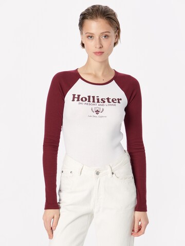 T-shirt HOLLISTER en blanc : devant