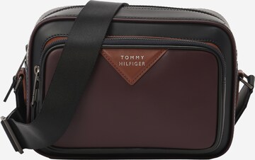 TOMMY HILFIGER Torba za čez ramo | rjava barva