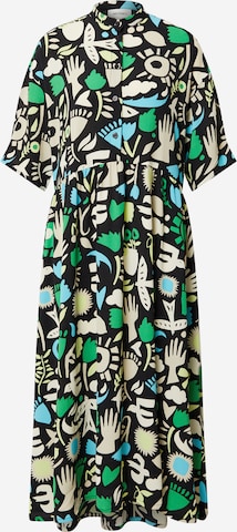 Monki - Vestidos camiseiros em verde: frente