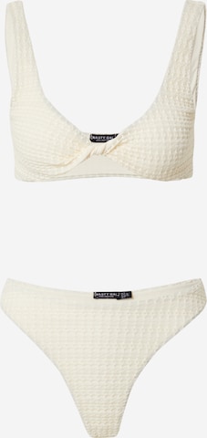 Nasty Gal T-shirt Bikini i beige: framsida