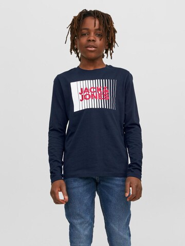 T-Shirt Jack & Jones Junior en bleu : devant