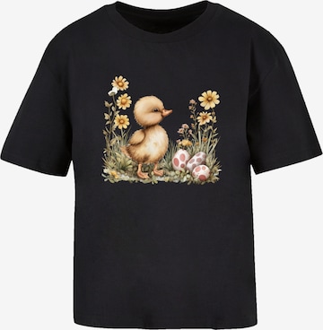 T-shirt 'Niedliche Enten Ostereier' F4NT4STIC en noir : devant