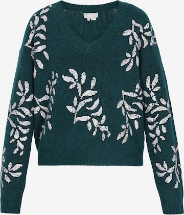 Pull-over Usha en vert : devant