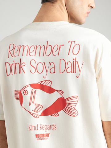 Woodbird Tričko 'Baine Soya' - Biela