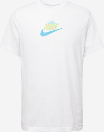 Tricou 'SPRING BREAK SUN' de la Nike Sportswear pe alb: față