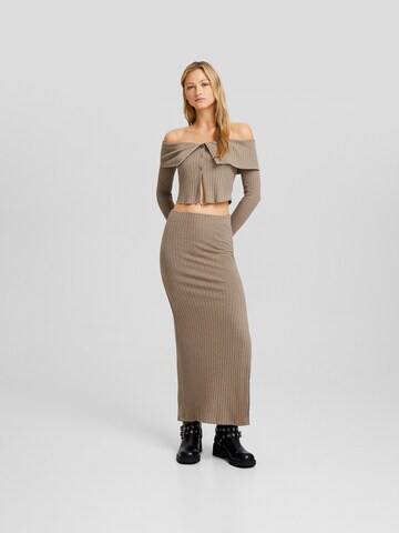 Bershka Skirt in Beige