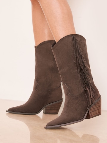 Bottes de cowboy Lipsy en marron
