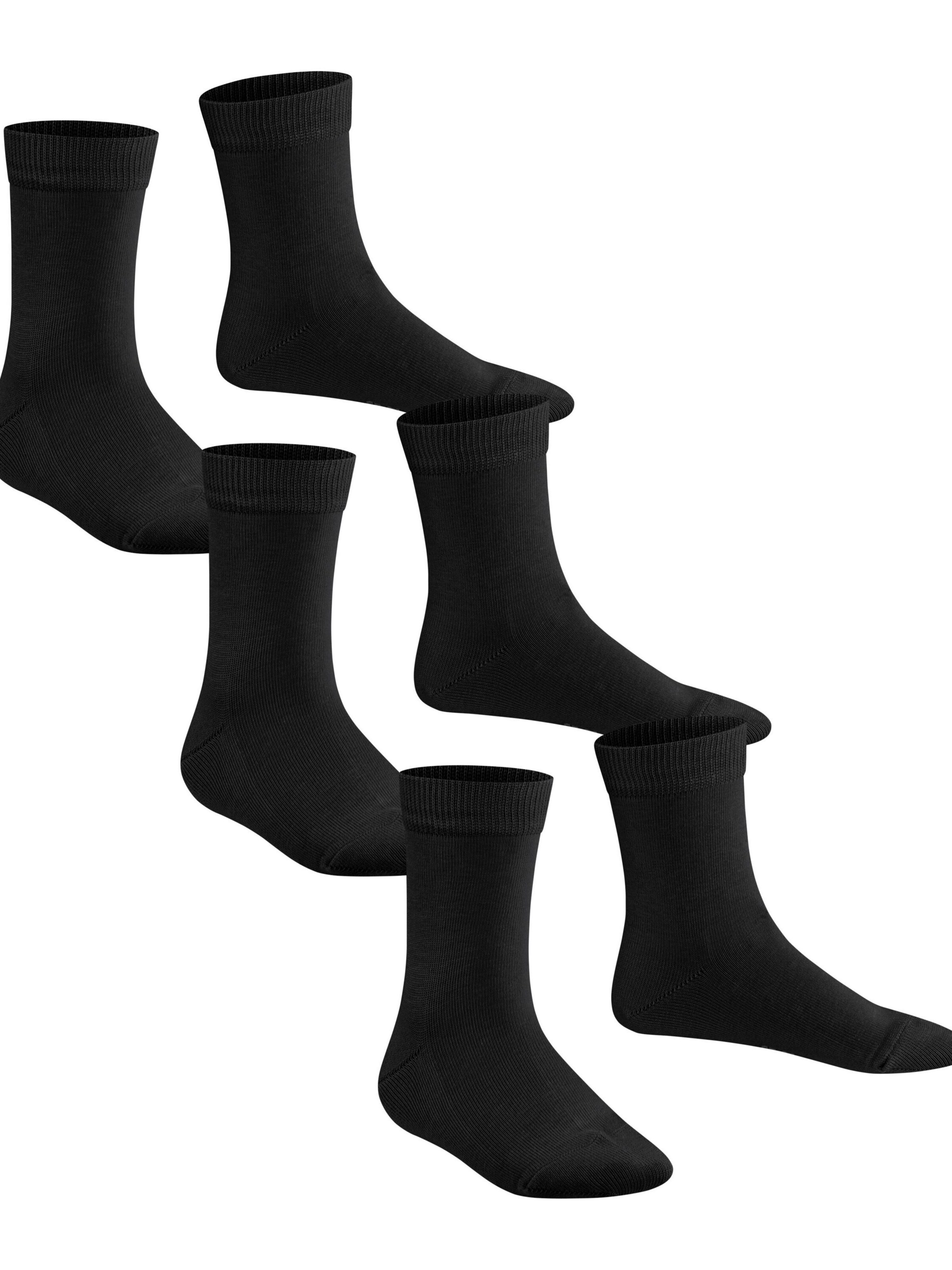 FALKE Socks 'Family 3-Pack' in Black