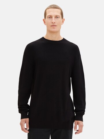 Pull-over TOM TAILOR en noir : devant