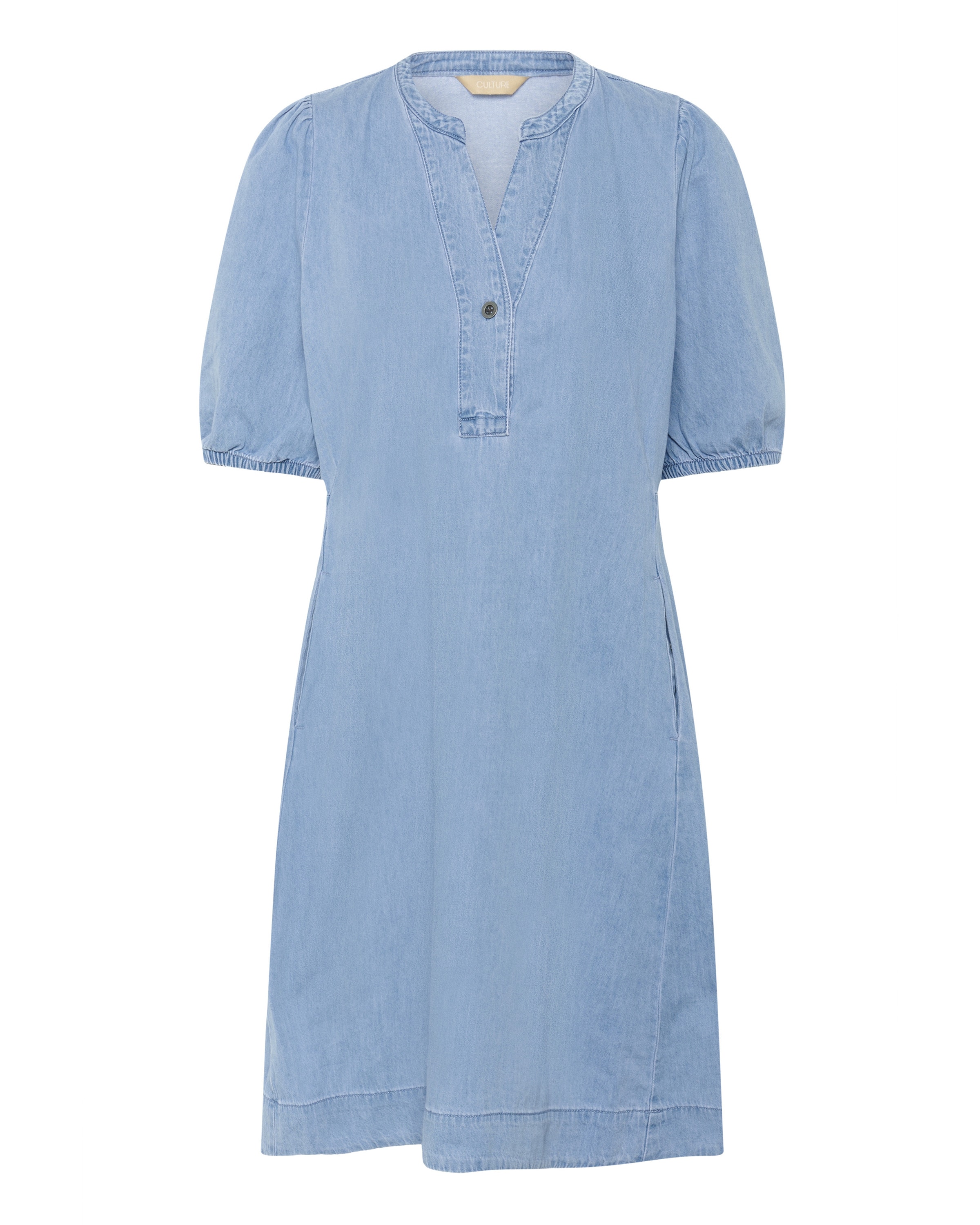 CULTURE - Vestido 'Berteline Arpa' em azul: frente