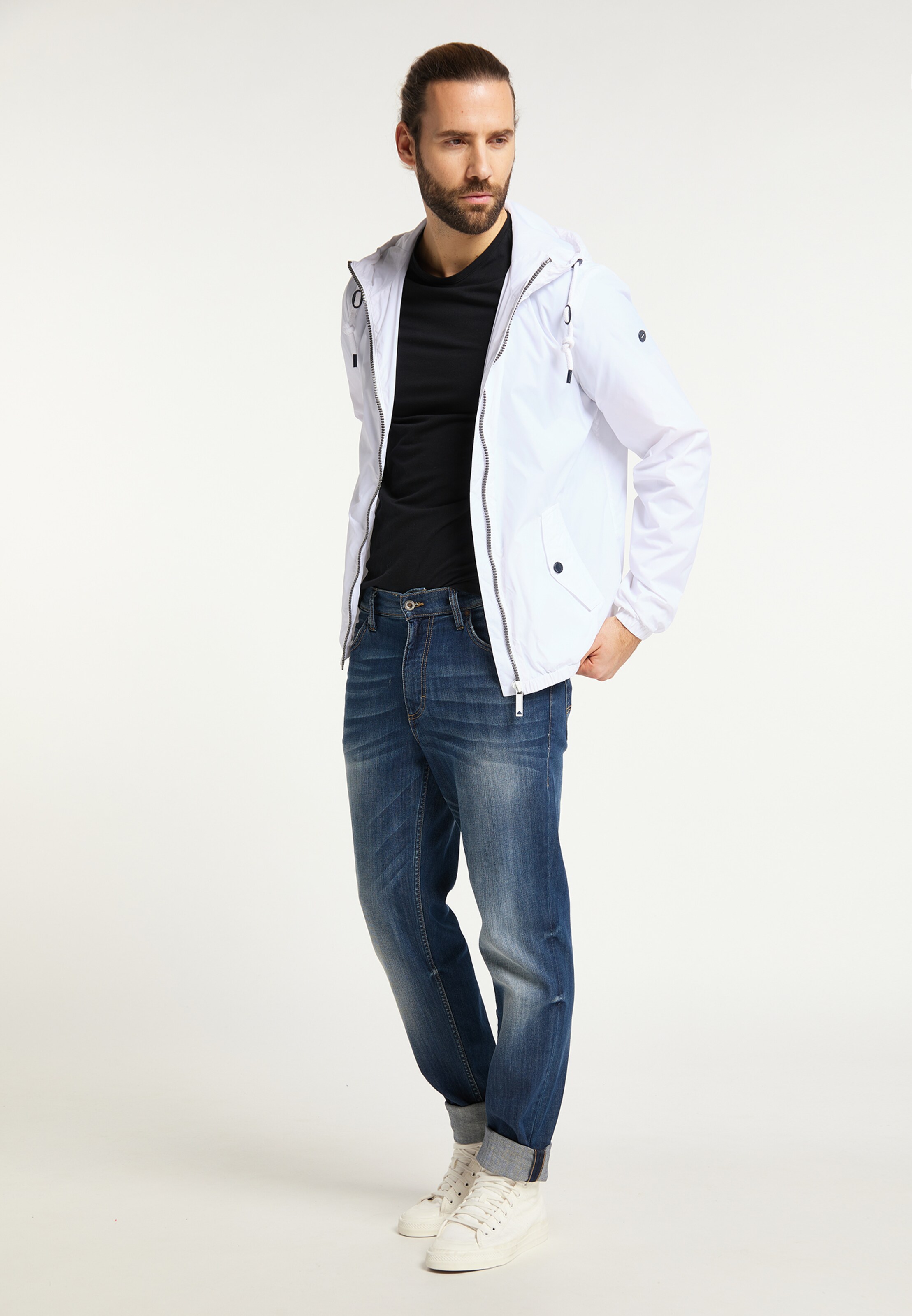 Männer Jacken DreiMaster Maritim Jacke in Weiß - ZI96440 Männer Jacken DreiMaster Maritim Jacke in Weiß - ZI96440