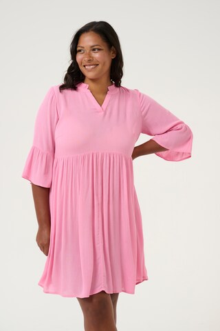 KAFFE CURVE Kjole 'laurena' i pink: forside