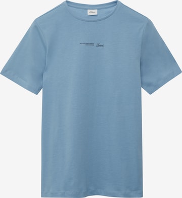 s.Oliver Shirt in Blauw: voorkant