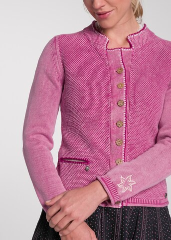 SPIETH & WENSKY Strickjacke 'Tarana' in Pink