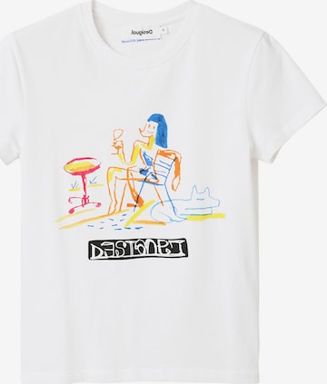 Desigual T-Shirt 'Dubrovnik' in Weiß: predná strana