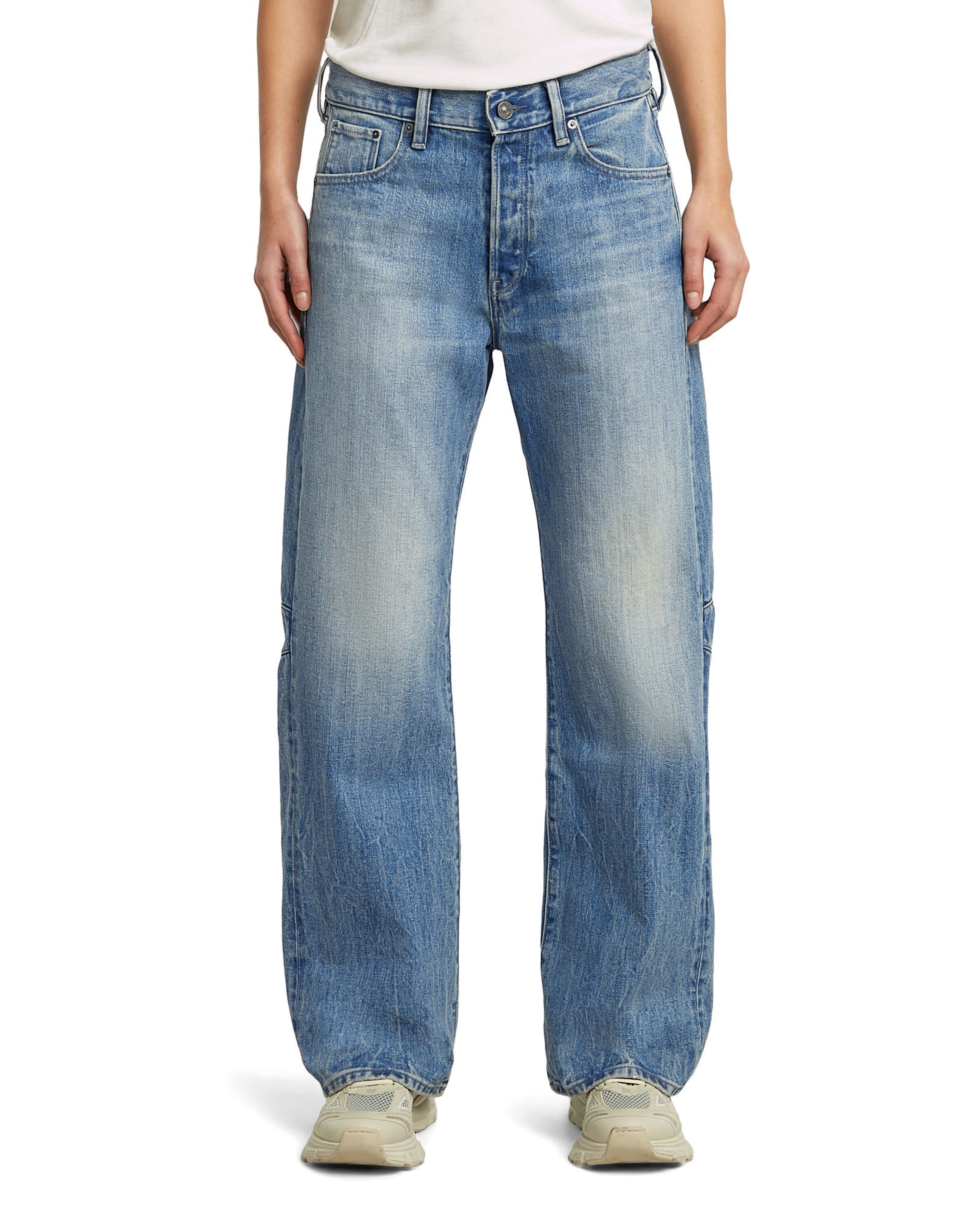 Wide Leg Jean G-STAR en bleu : devant