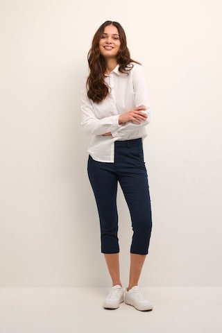 Kaffe Slim fit Pants 'Alea' in Blue