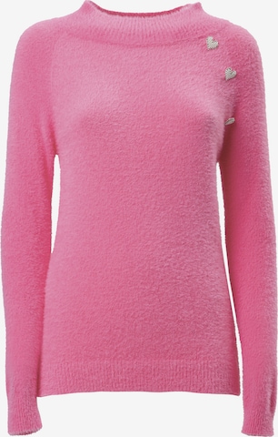 Pullover di Influencer in rosa: frontale