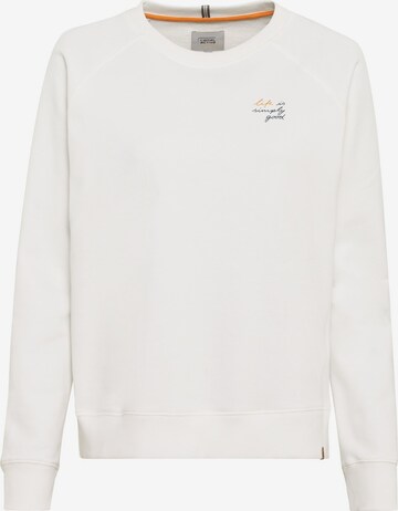 CAMEL ACTIVE Sweatshirt in White: front