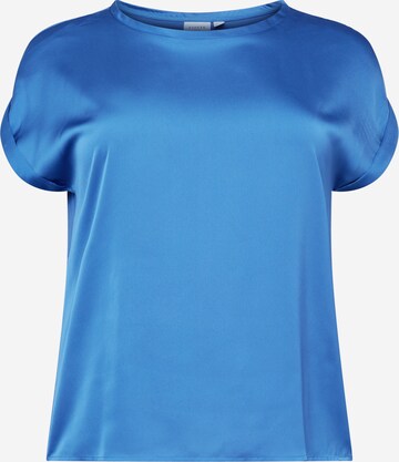 EVOKED - Blusa 'VIELLETTE' em azul: frente