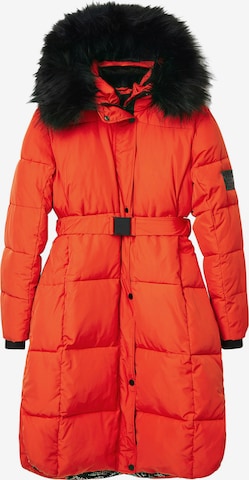 Manteau d’hiver 'Noruega' Desigual en orange : devant