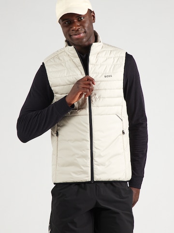 Gilet 'GREEN' di BOSS in beige: frontale