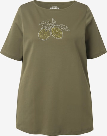 Ulla Popken T-Shirt in Grün: Vorderseite