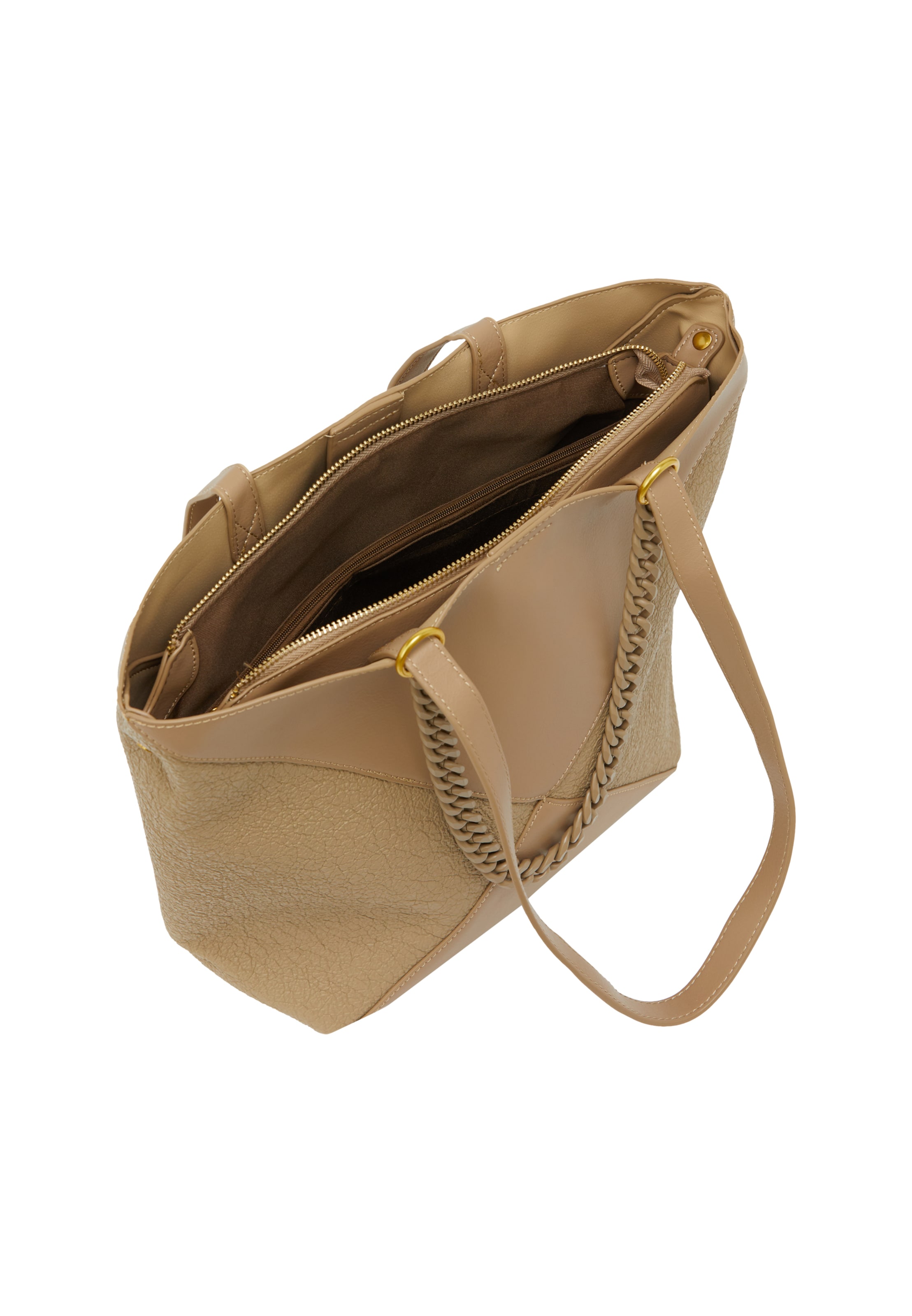 faina - Shopper em bege