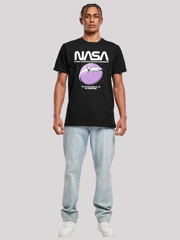 F4NT4STIC Shirt 'NASA Shuttle Orbit' in Black