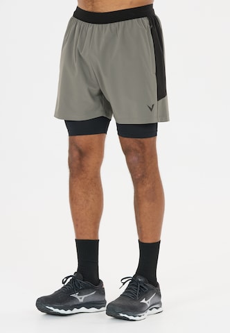 Virtus Regular Workout Pants 'Dylan V2' in Grey: front